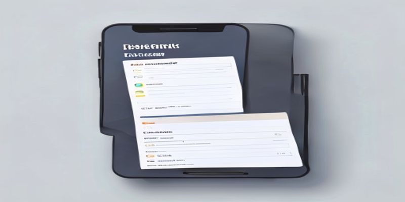 Professional invoice app user interface