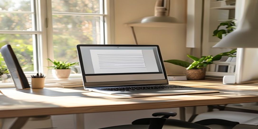Professional freelancer using a modern invoicing app on a laptop