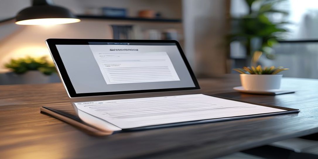 Professional interface of an online invoice generator for California contractors