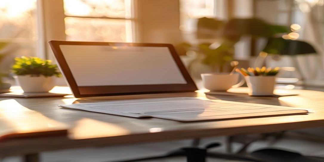Texas independent contractor using an online invoice generator on a tablet