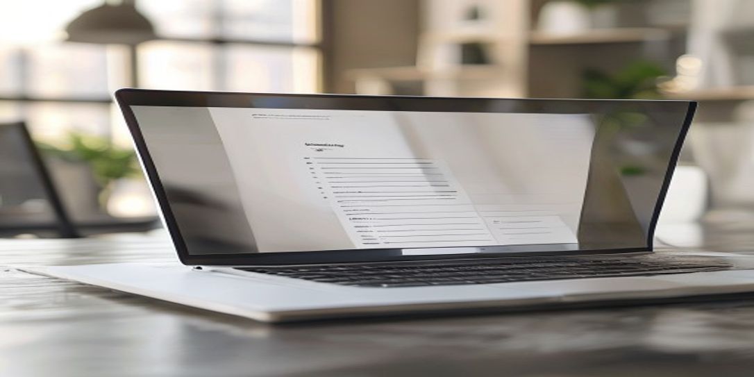 Professional customizable Texas freelance hourly invoice on a digital screen