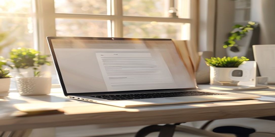 Professional freelance invoice being created on a laptop